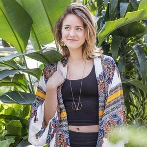 Soul Flower Fashion Fuse Boho Kimono Tunic Wrap Soul Flower